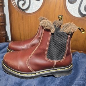 Dr. Martens Womens 2976 Leonore Chelsea Boot Brown Size 8